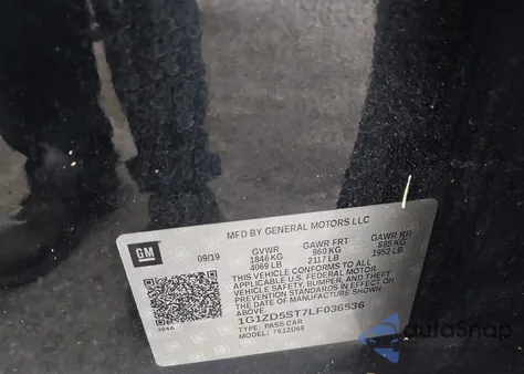 2020 Chevrolet Malibu Fwd Lt z USA, uszkodzony, nr VIN 1G1ZD5ST7LF036536